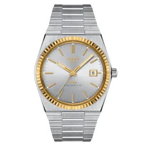 Tissot PRX Powermatic 80 Steel and 18K Gold Bezel Automatic Men's Watch T9314074103101