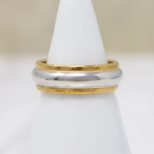 Utterly Precious 24k Gold & Platinum Wedding Band