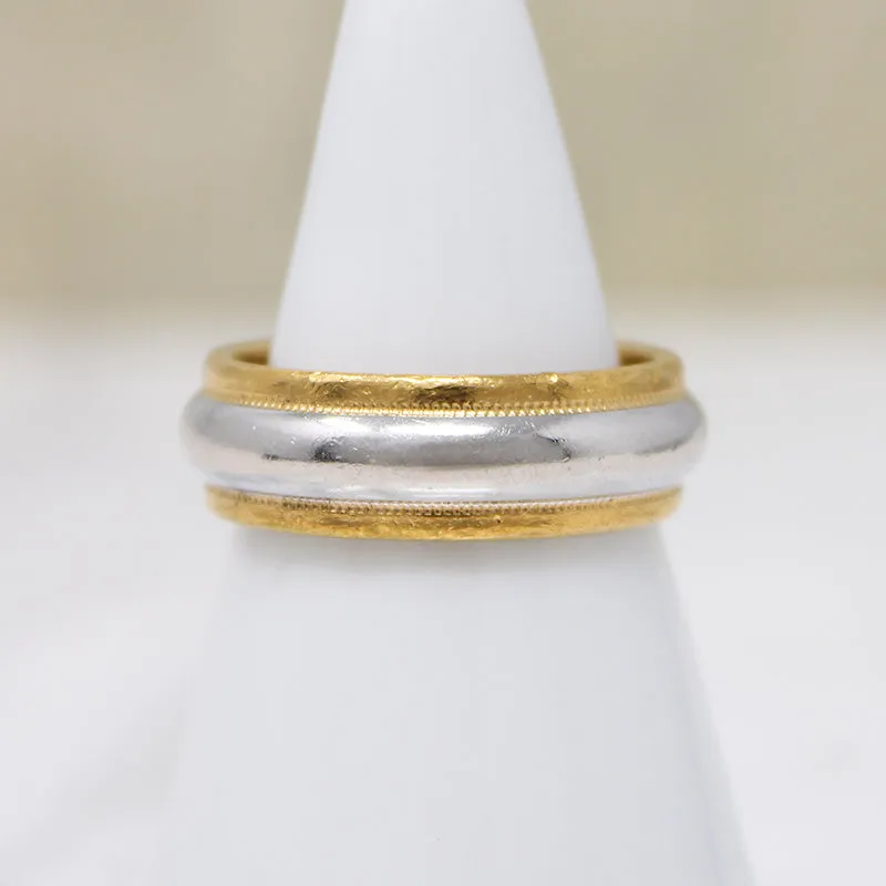 Utterly Precious 24k Gold & Platinum Wedding Band