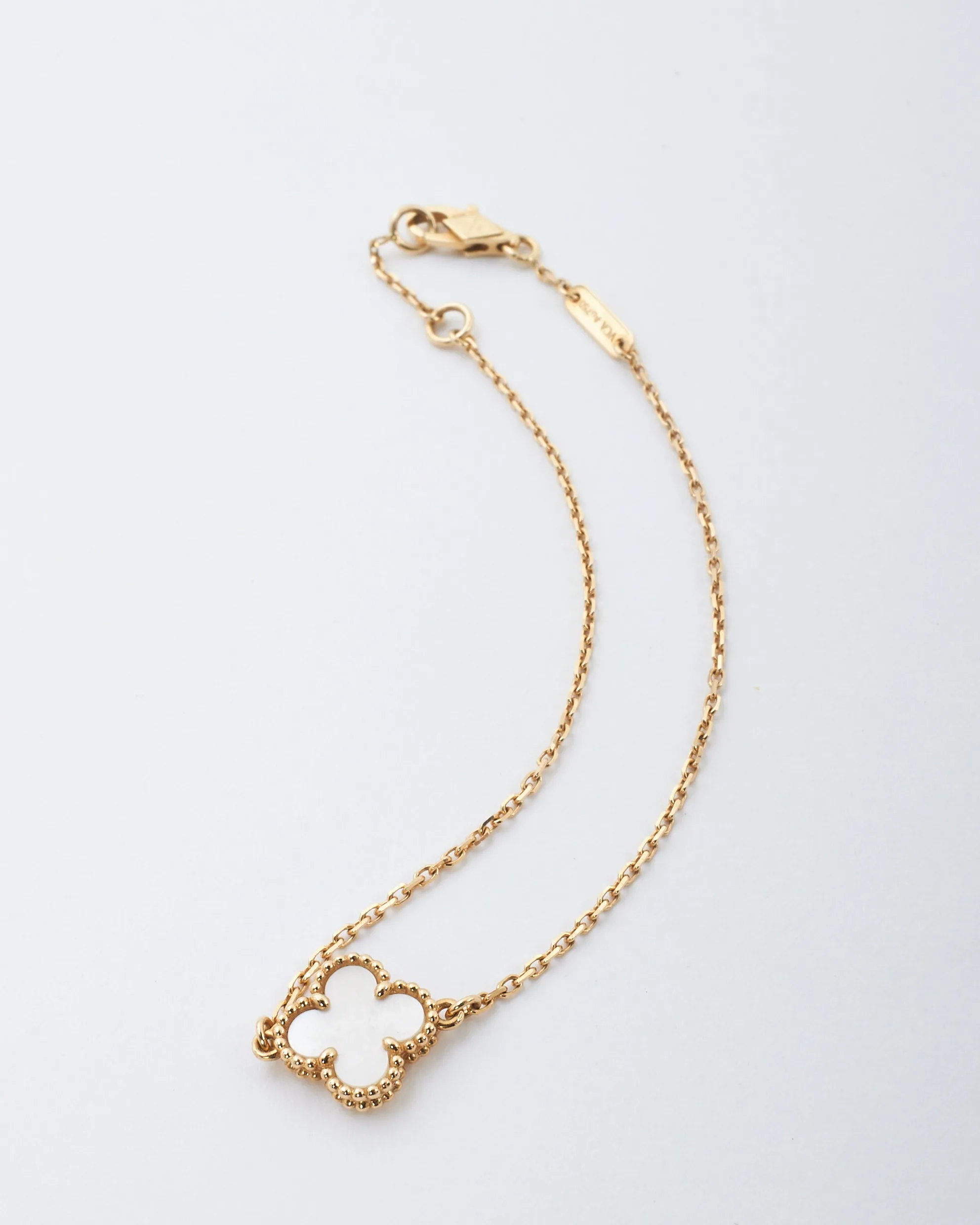 Van Cleef & Arpels Mother Of Pearl & 18K Gold Sweet Alhambra Bracelet