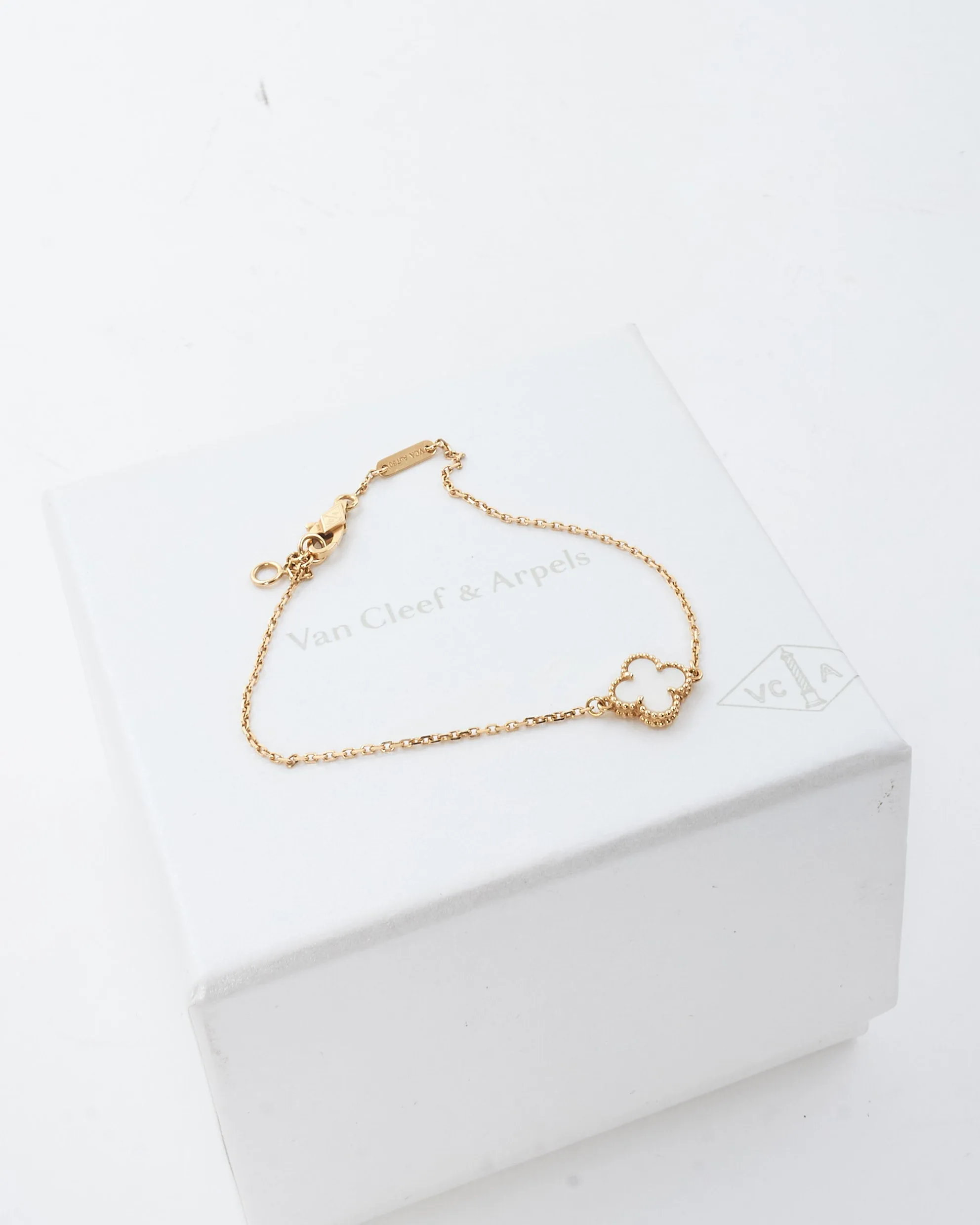 Van Cleef & Arpels Mother Of Pearl & 18K Gold Sweet Alhambra Bracelet