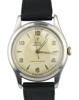 Vintage 1940s Tudor Oyster Automatic Bumper Ref. 951 Stainless Steel 34mm Watch