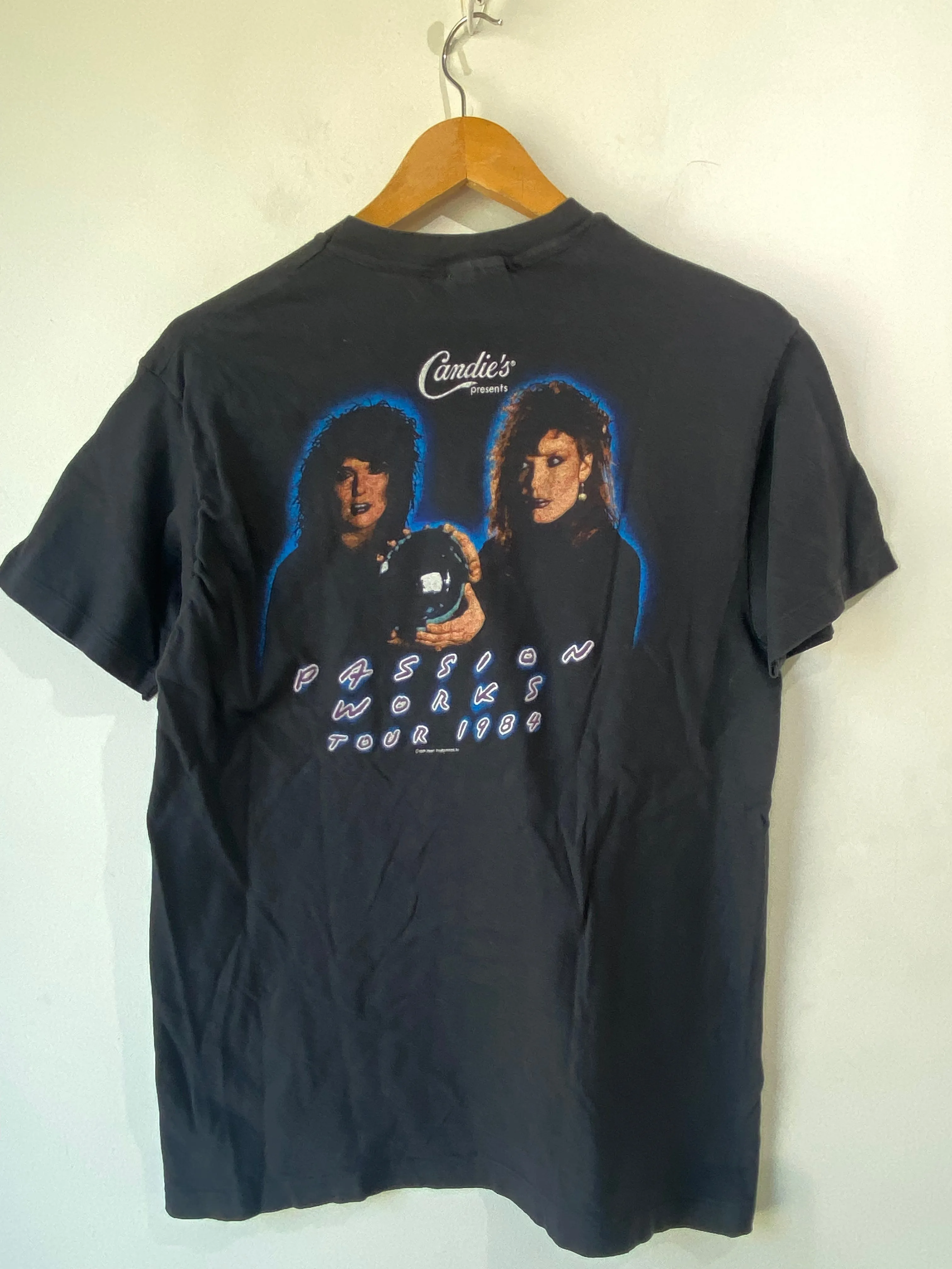 Vintage Heart 1984 Passionworks Tour Black Tee