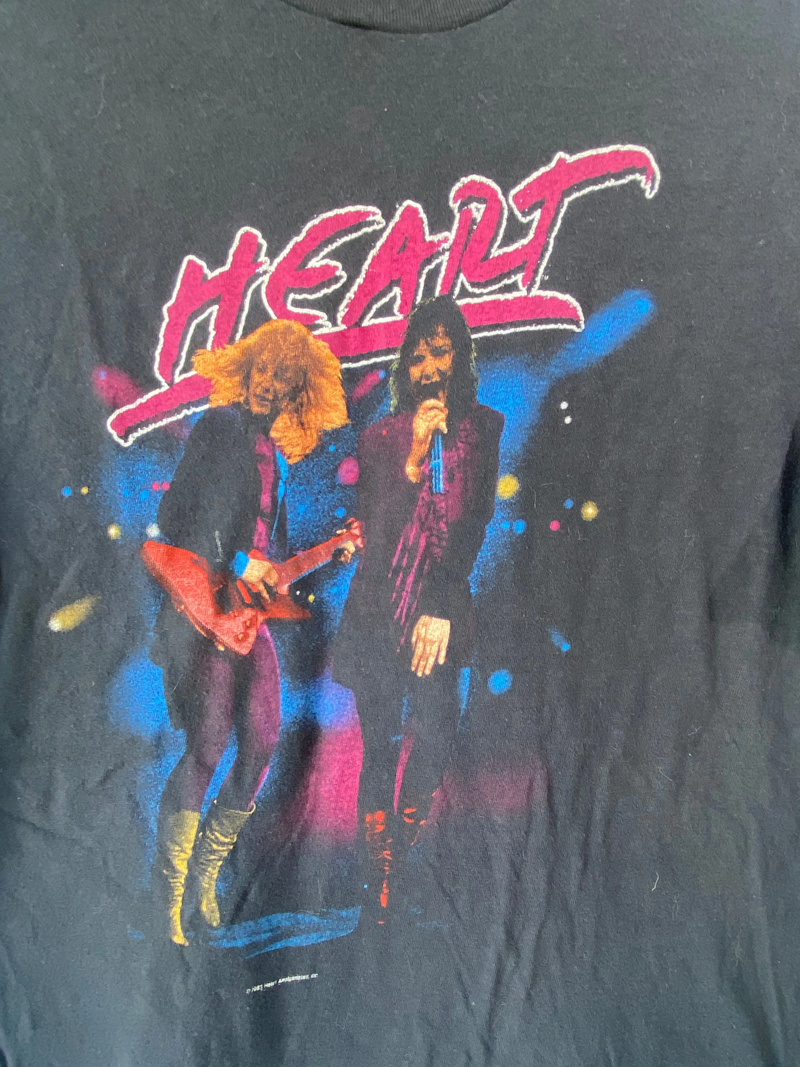 Vintage Heart 1984 Passionworks Tour Black Tee
