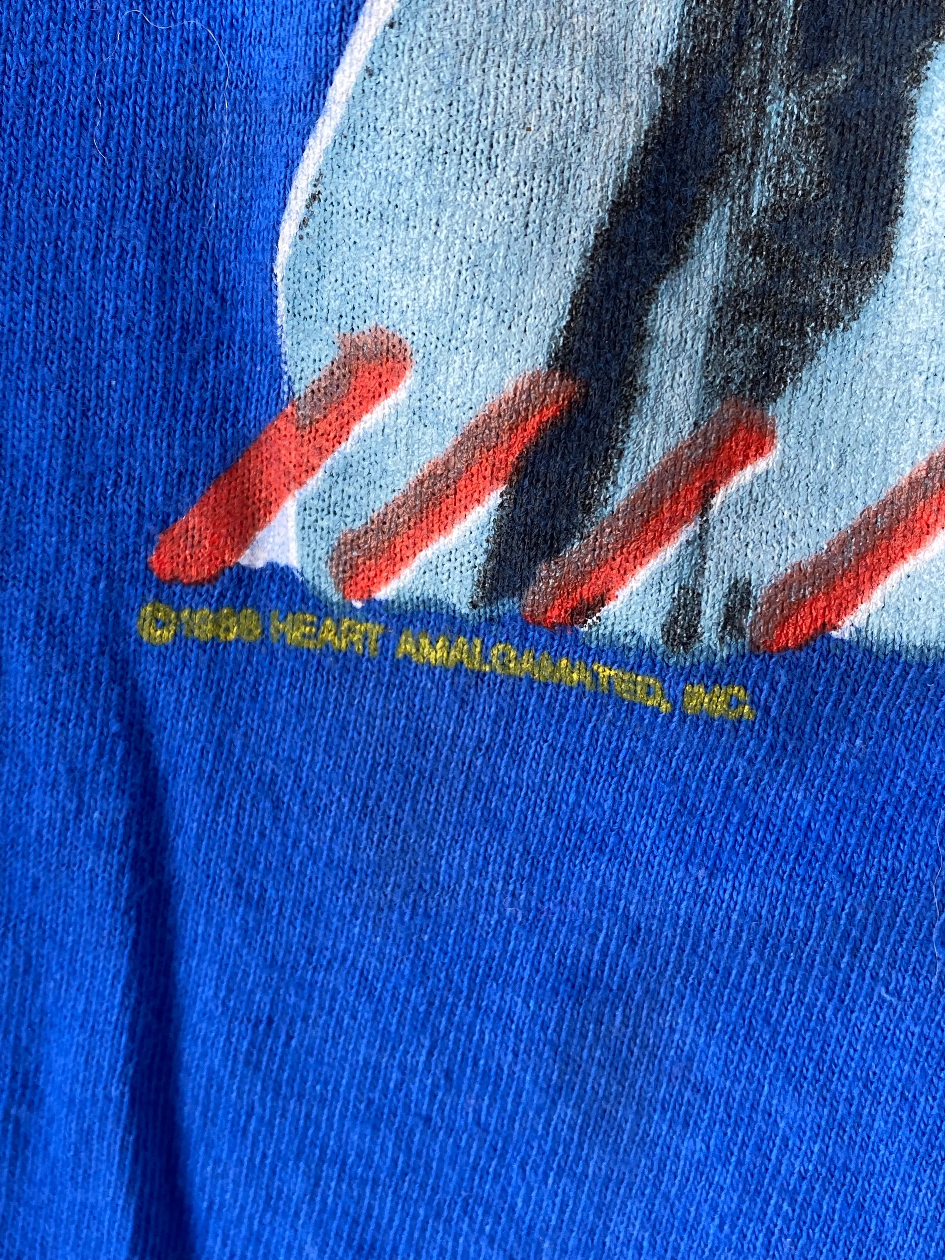 Vintage Heart 1988 Tour Blue Tee