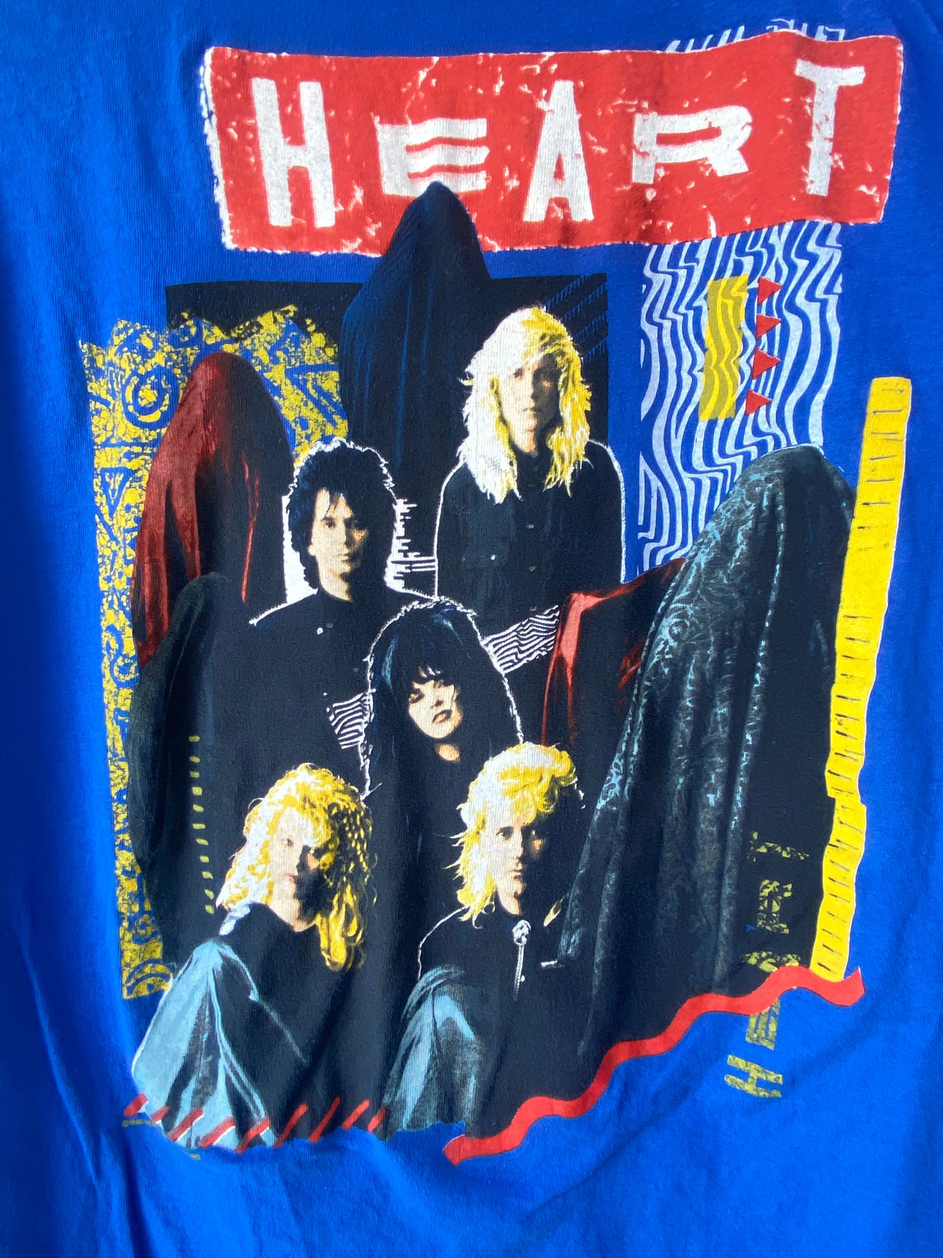 Vintage Heart 1988 Tour Blue Tee