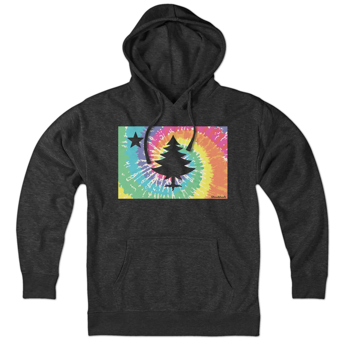 Vintage Maine Flag Tie Dye Hoodie
