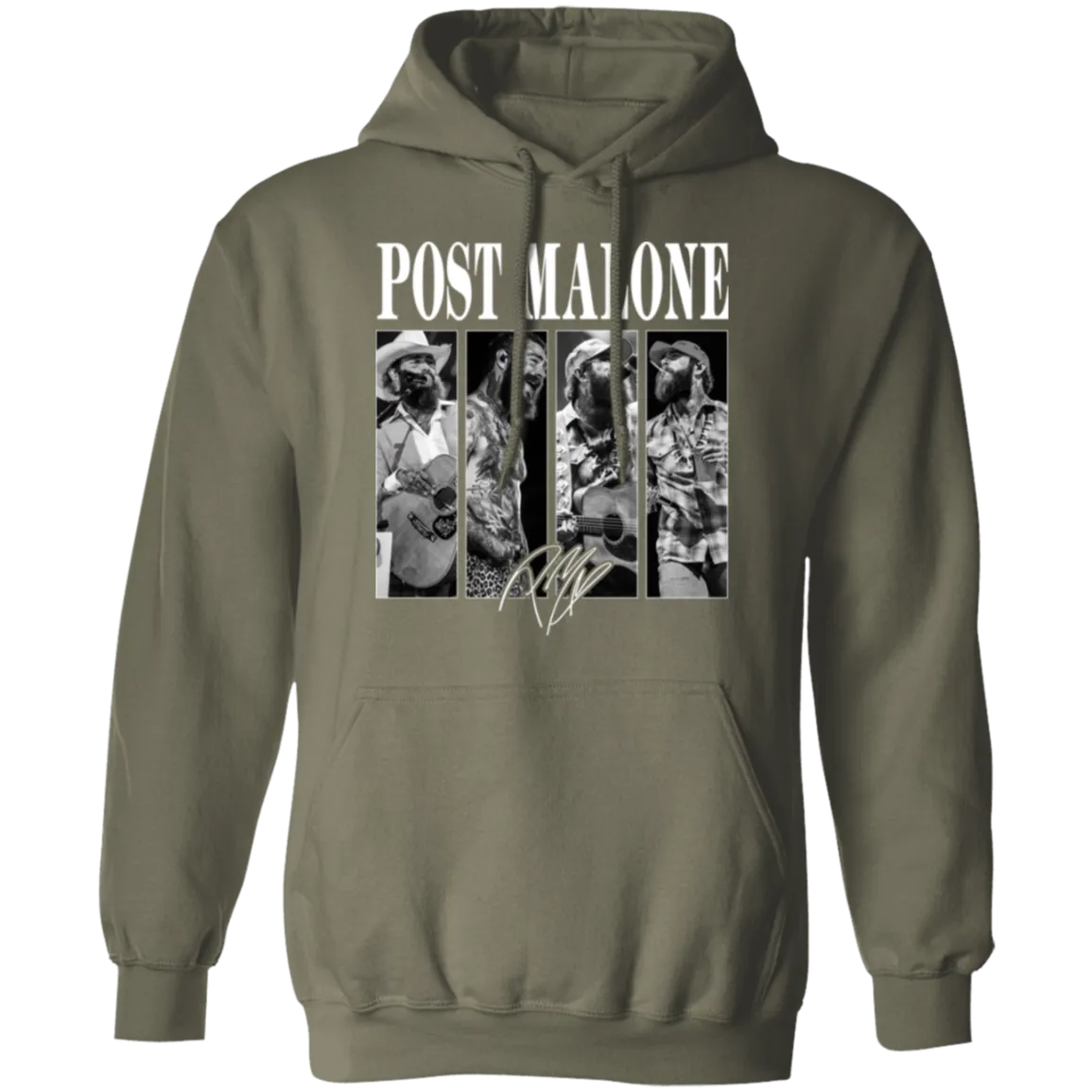 Vintage Post Malone Band Hoodie - Gildan - Retro Posty Hoodie