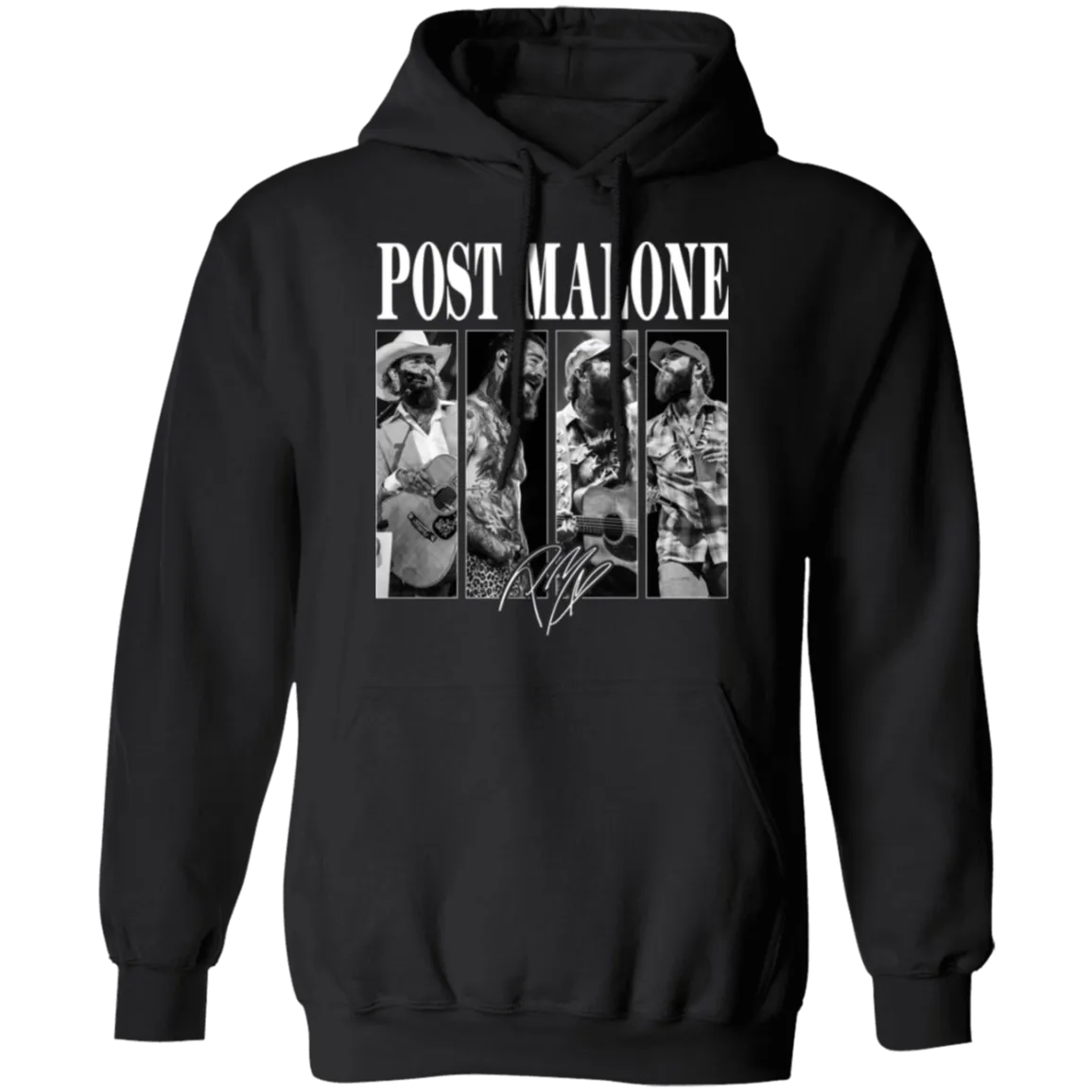 Vintage Post Malone Band Hoodie - Gildan - Retro Posty Hoodie