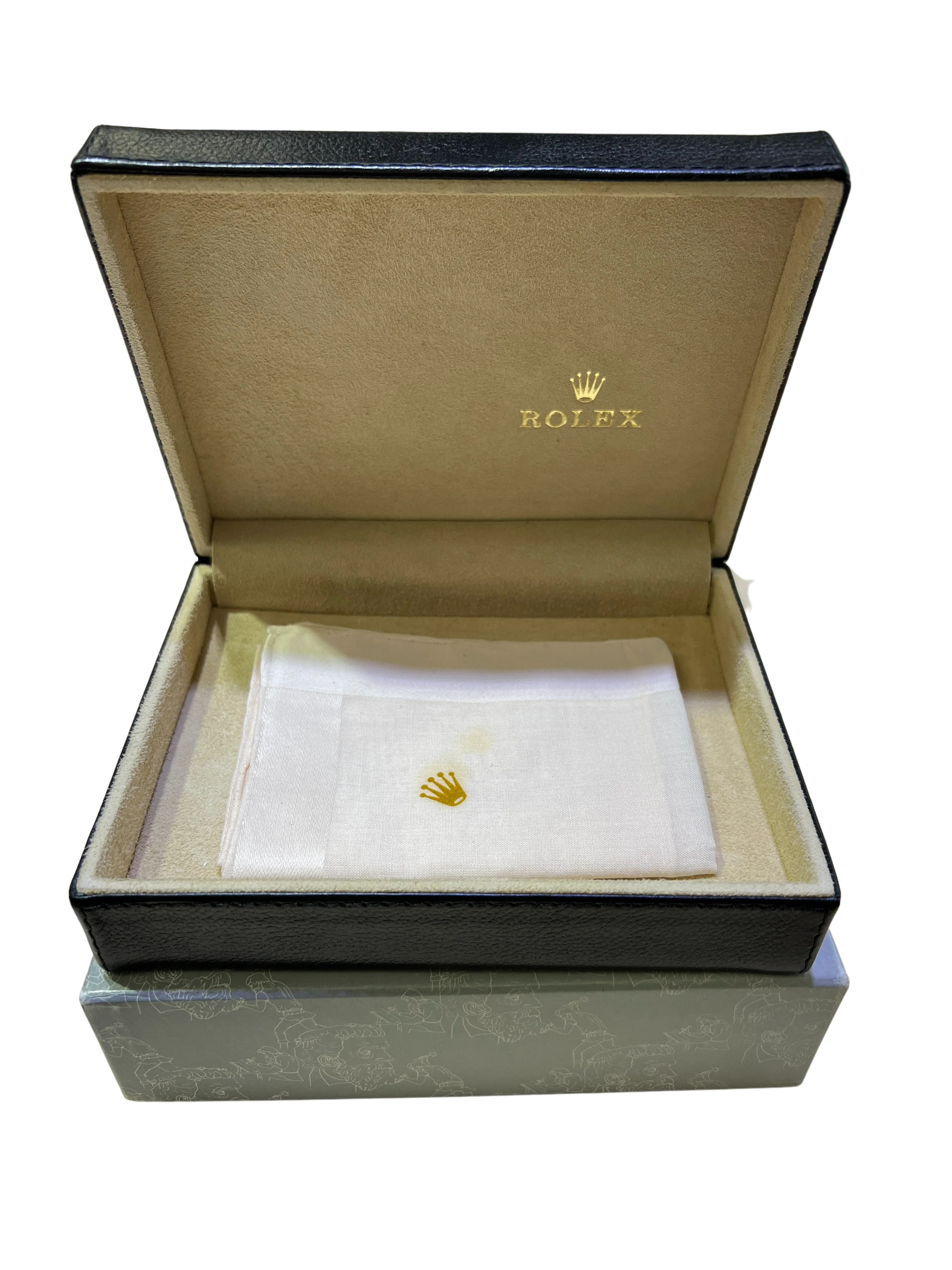 Vintage Rolex Cellini Classic White 18K Yellow Gold Leather Manual 4016 Watch