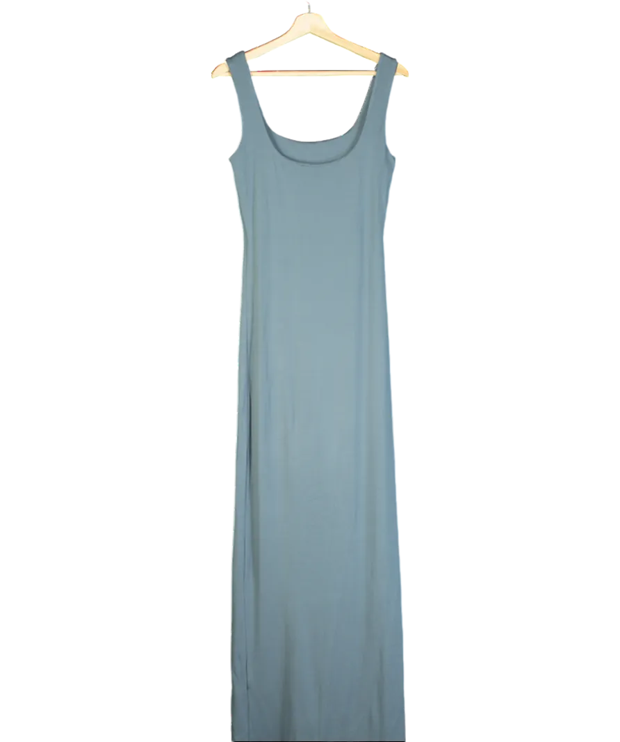 Viveh Blue Sapphire Sleeveless Jersey Maxi Dress UK 4