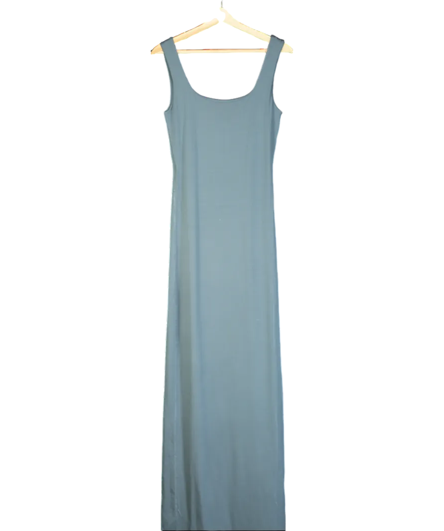 Viveh Blue Sapphire Sleeveless Jersey Maxi Dress UK 4