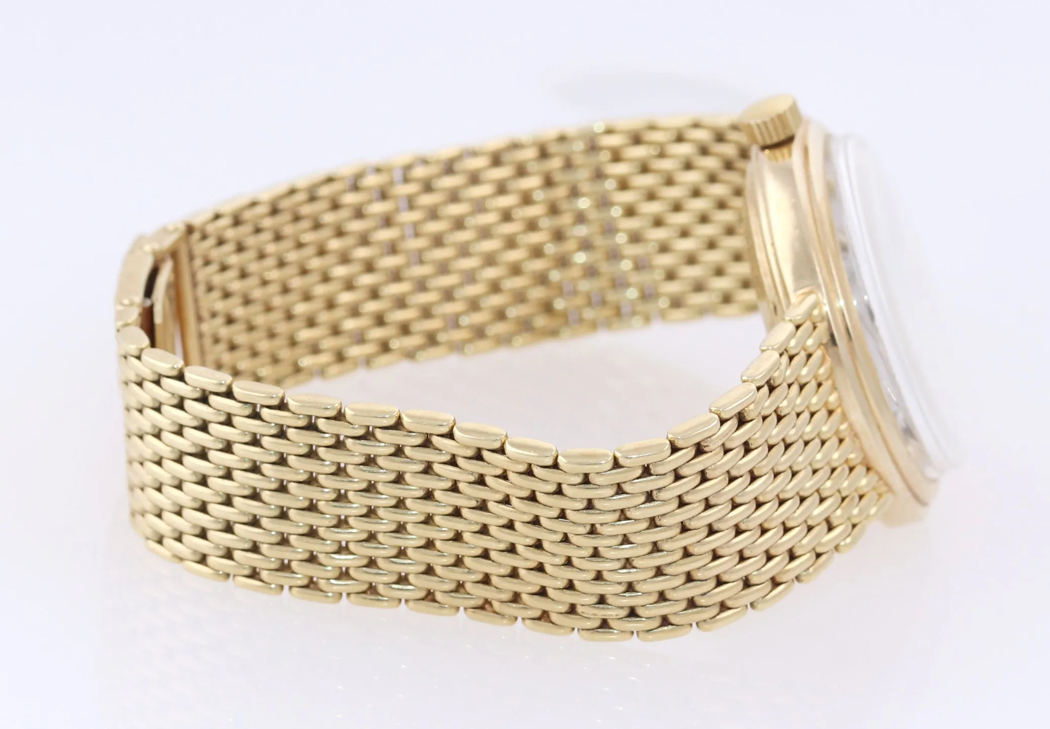 VTG Baume & Mercier Tiffany & Co Solid 14k Yellow Gold Automatic 28 Jewel Watch