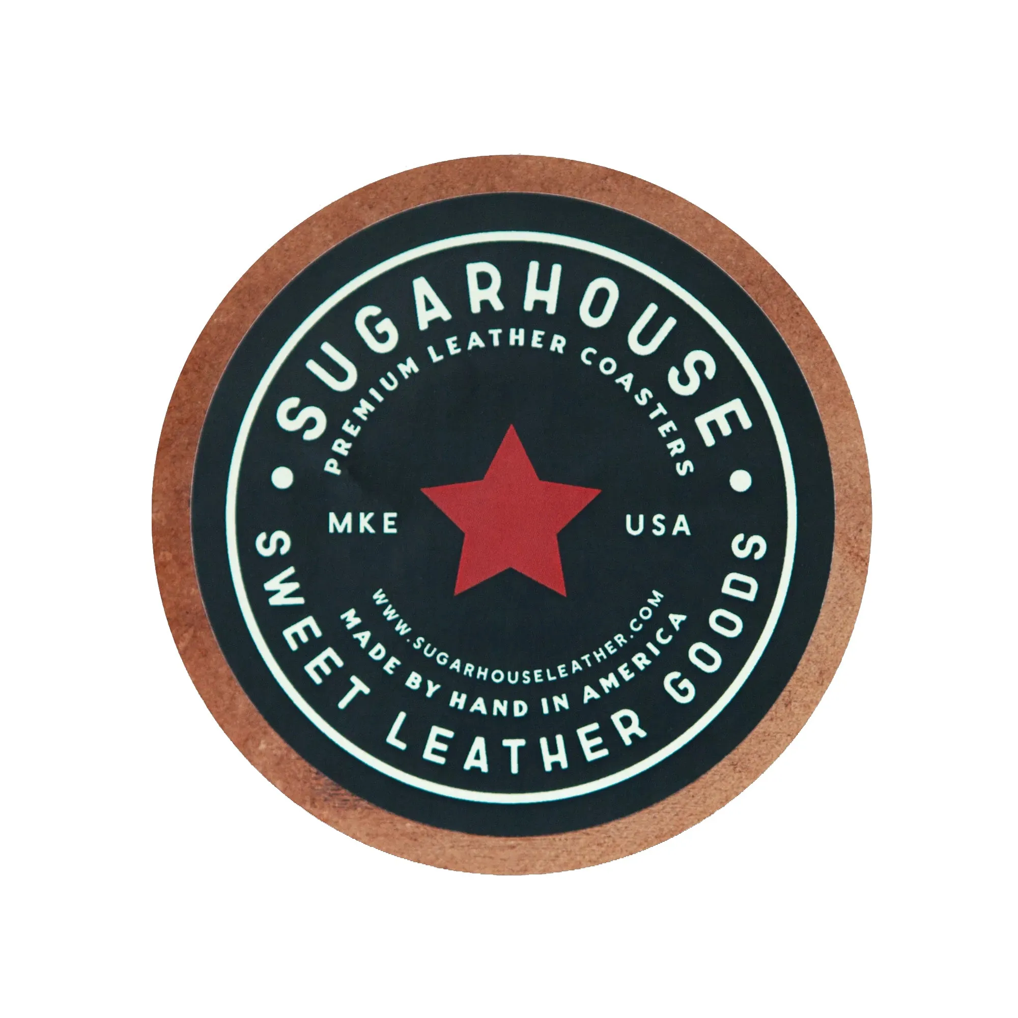 West Coaster Leather Coaster
