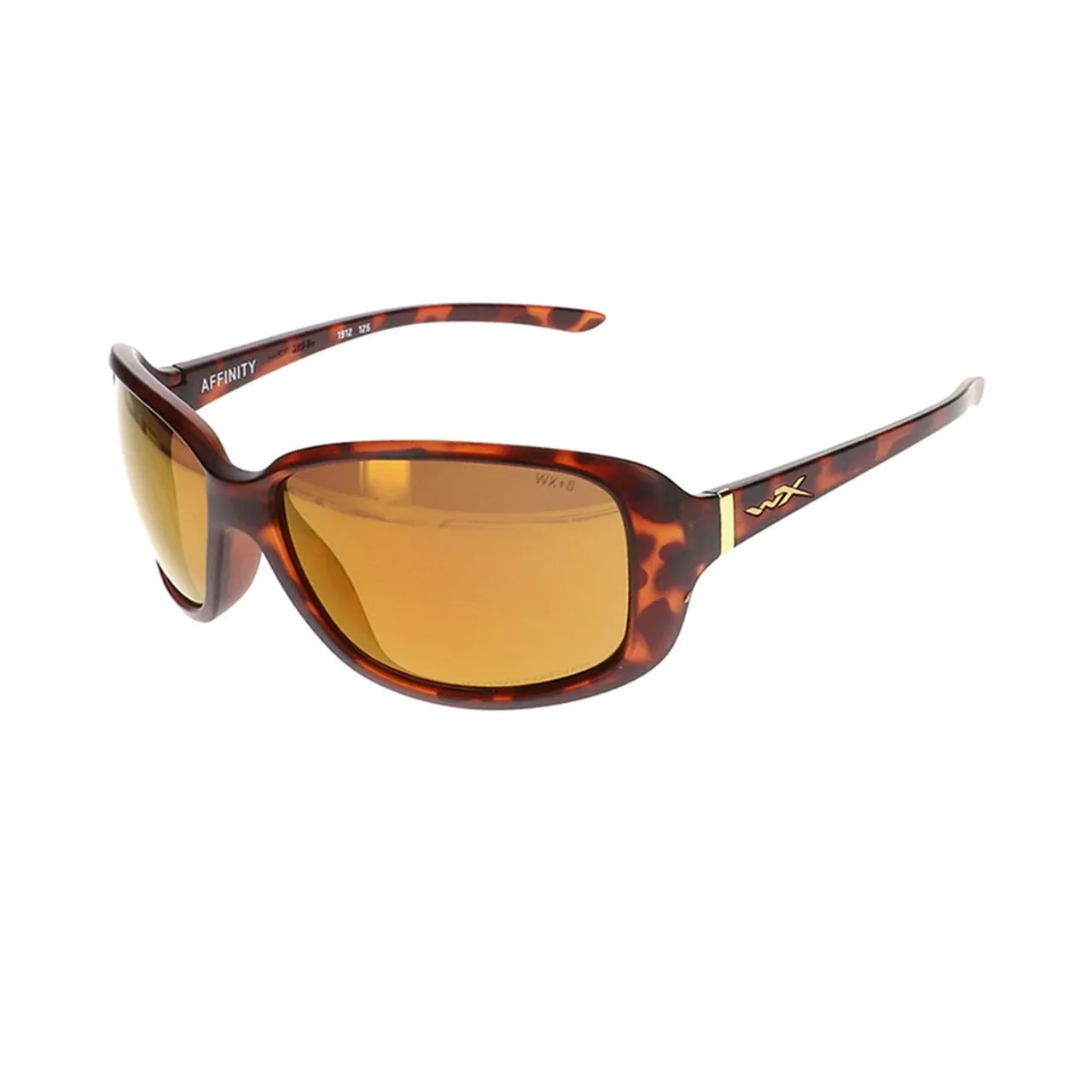 Wiley X Affinity Sunglasses Polarised Bronze Lens Matte Demi Frame