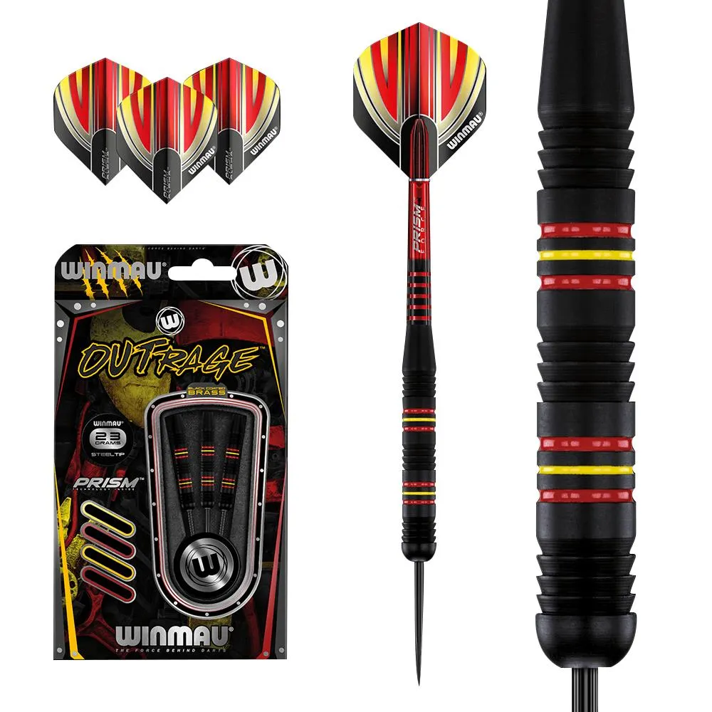 Winmau Outrage Brass Darts | 23 gram