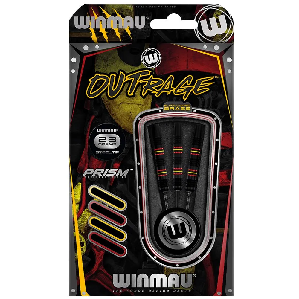 Winmau Outrage Brass Darts | 23 gram