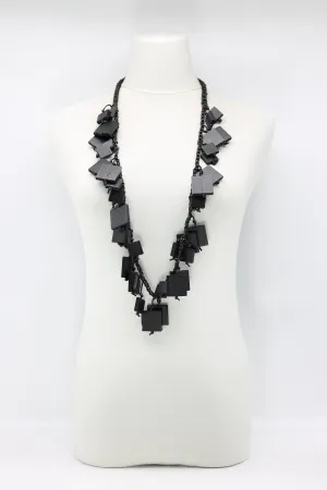 Wooden Squares on Cotton Cord - Short