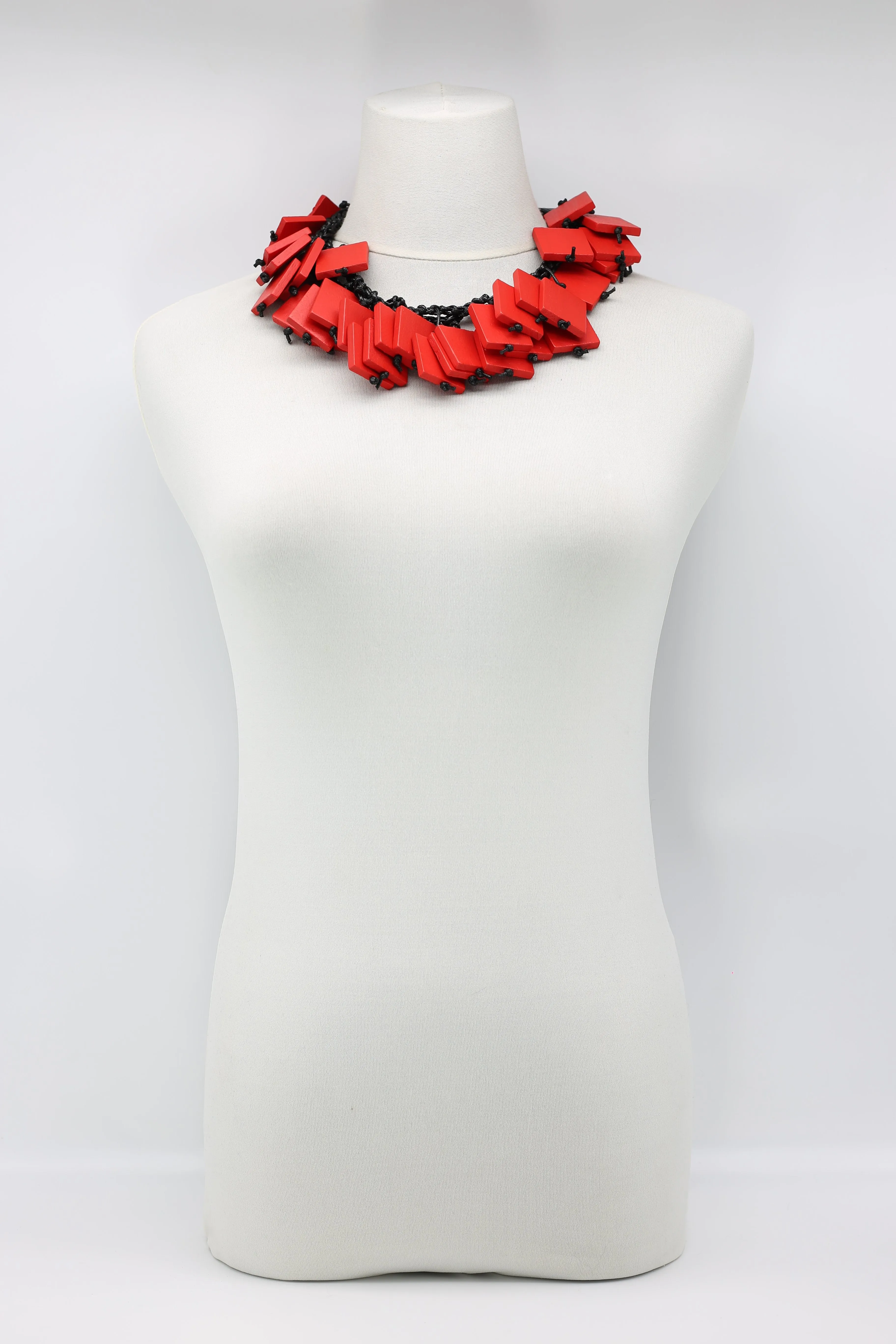 Wooden Squares on Cotton Cord - Short